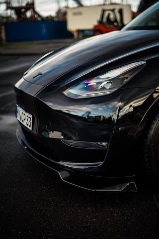 Tesla Model Y Kunststoff-Delete Schwarz Glanz im Austausch
